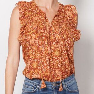 NEW SUNDRY Blouse Sienna Flutter Sleeve Shirt Size 2